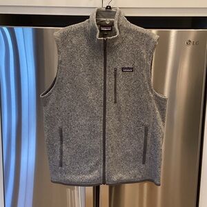 Patagonia Heather Gray Fleece Vest
